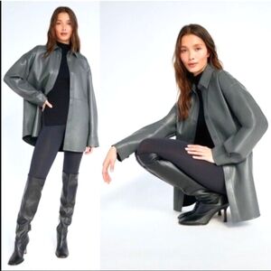Aritzia Babaton vegan leather jacket, small